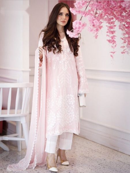3PC Embroidered Fully Stiched Lawn Suit  