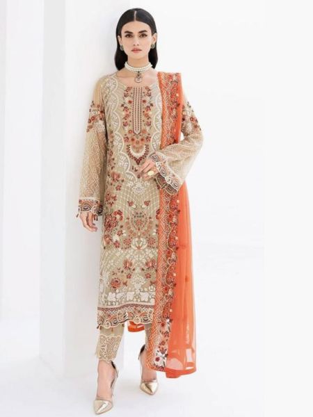 Alkaram 10786 Heavy Georgette With Heavy Embroidery Pakisatani collection  