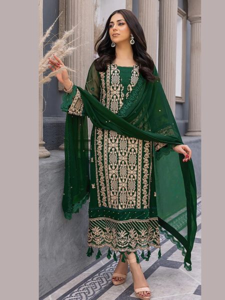 Alkaram 16786 Heavy Georgette With Heavy Embroidery Pakistani Suit 