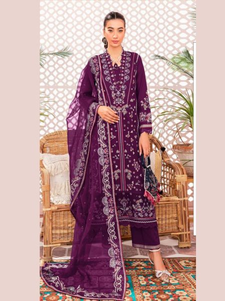  Alkaram 17786 Heavy Georgette With Heavy Embroidery Pakisatani Suit 