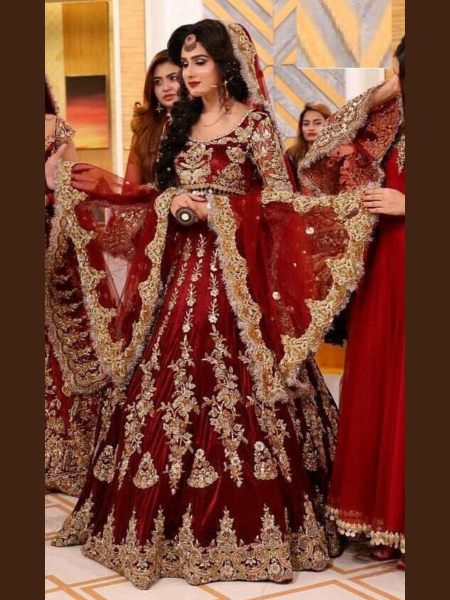 Bridal designer indian wedding pakistani women lengha party wear lehenga choli 