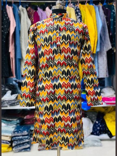 Cultural Multicolour Fashionable Kurta Pajama  