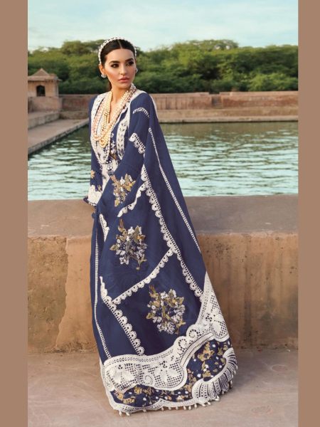 Dinsaa 196 F To J Chikankari Designer Pakistani Suit Single Available  