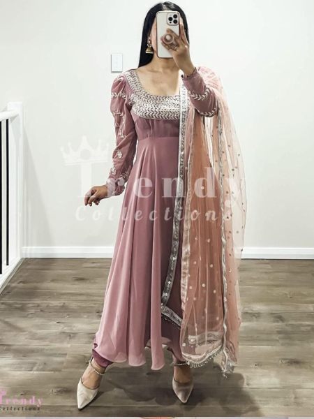 Full Sleeve Heavy Soft Georgette Gown  