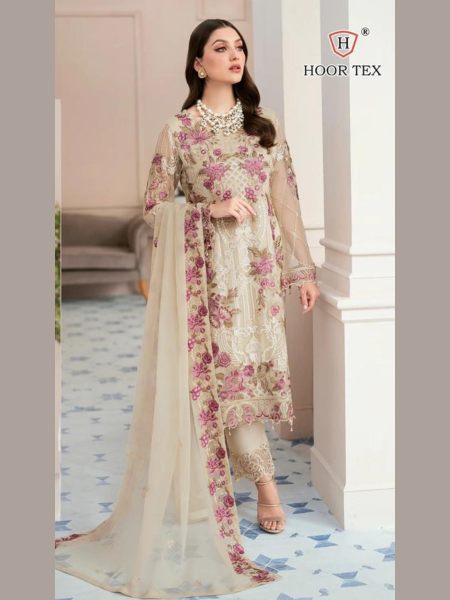 H 86 Beautiful Pakistani Suits  Ethnic Wear Faux Georgette Embroidered Dresses Pakistani Suits Wholesale