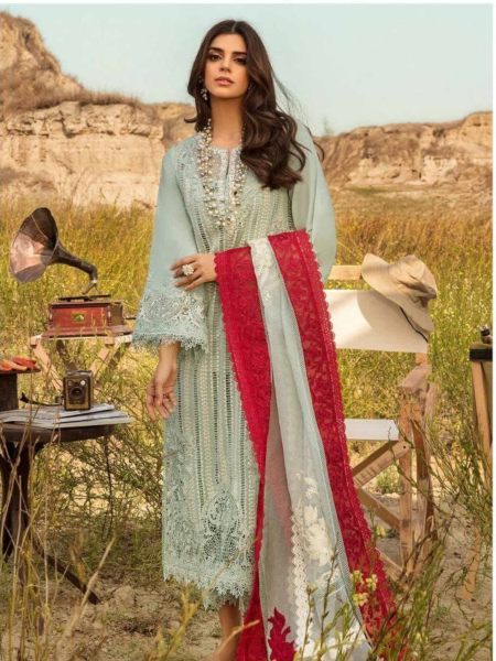 Heavy Cotton Fabric With Heavy Embroidery Suits  Cotton Salwar Kameez Wholesale