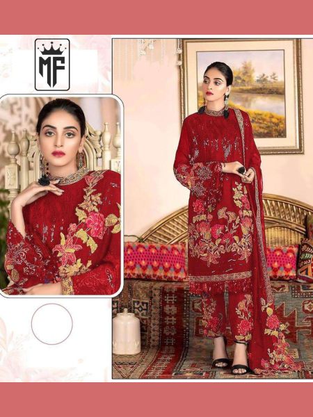 Heavy Georgette With Heavy Embroidery And Sequence Work Suit 