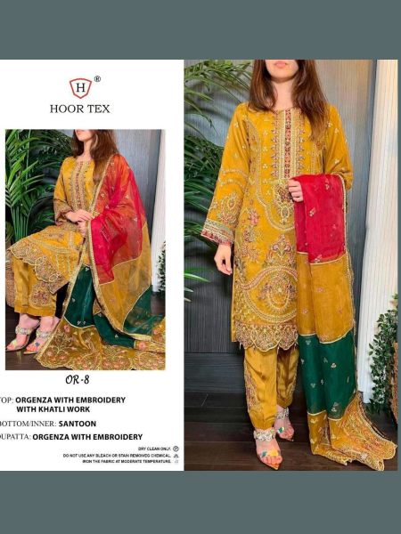  Hevy organza with embrodery pakisatani salwar suit 