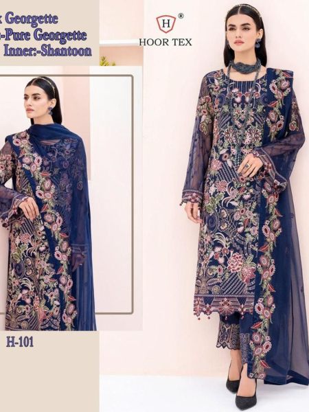 HOOR TEX H 25 PAKISTANI SUITS Pakistani Suits Wholesale
