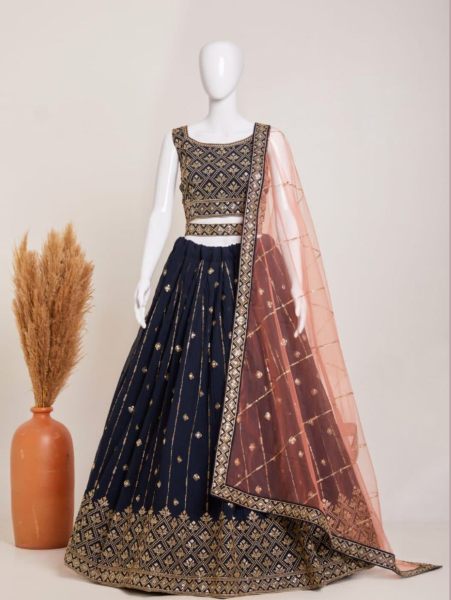 Indian Designer Heavy Georgette Lehenga Choli For Wedding Wear 