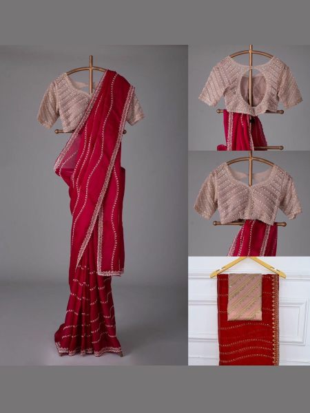 Launching New Superhit Sequence And Embroidery Work Saree In Rangoli Silk 