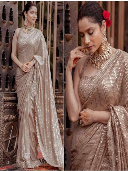 LAUNCHING SUPERHIT BOLLYWOOD SEQUINS SAREE 