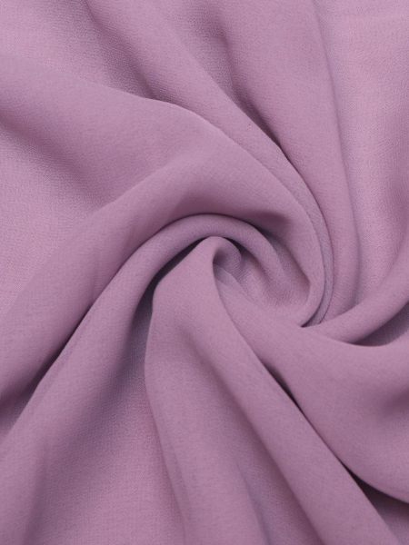 Lavender Colour Plain Georgette Fabric 