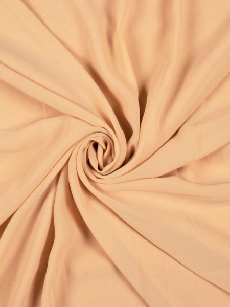 Lion Brown Plain Georgette Fabric 