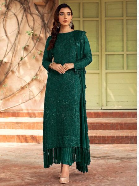 Maria A 1006 Heavy Fox Georgette with Embroidery Sequence Work  Pakisatani Suit 