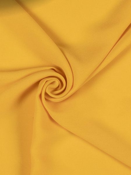 Mustard Yellow Plain Moss Georgette Fabric 