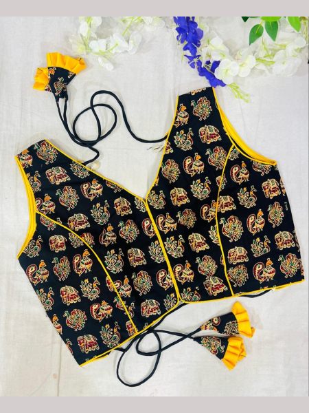 Navratri Special Fancy Cotton Blouse With  Beautiful Latkans  