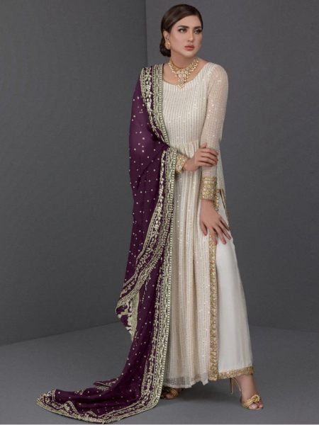 New Lunching 3 Piece Suit Hit Designe Collection With Beautiful Embroidery Work  