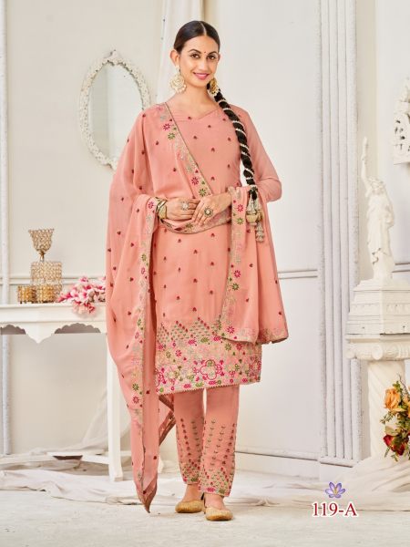 OS  119 Heavy Georgette With Embrodery Suit Collection  