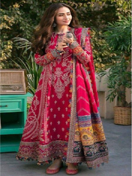 PINK NEW PAKISTANI SUIT PURE MUSLIM   Ready To Wear Collection