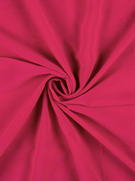 Punch Pink Plain Moss Georgette Fabric Fabric 