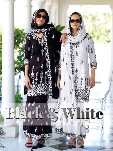 pure mal mal with fancy embroidery  work designer Plazzo Collection 