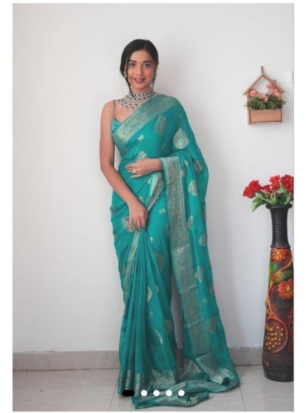Ready To Wear Wrap In One Minute Full Stitch Pleated Saree 