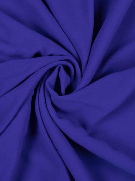 Royal Blue Plain Georgette Fabric 