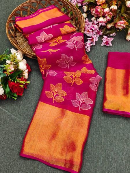Soft Tusshar Silk Saree Collection And Zari Weaving  