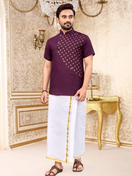 South Indian Style Slub Cotton Short Kurta Collection  