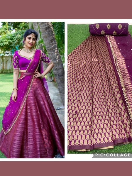 South Style Kanjivaram Silk Half Saree collection  Half Saree Lehenga