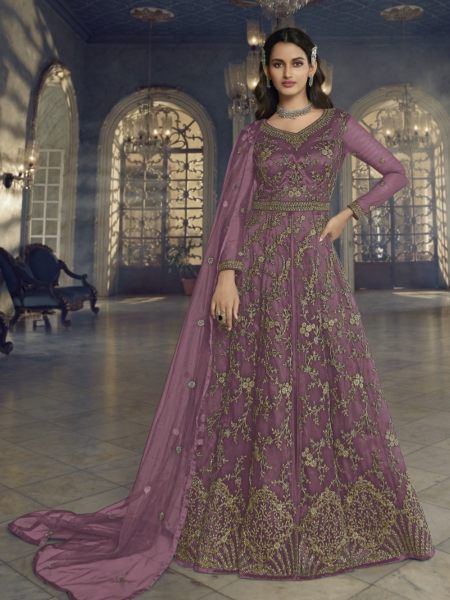 Swagat 5407 Heavy Butterfly Net with Embroidery Codding Work  Long Anarkali Collection  Anarakali Gown Wholesale