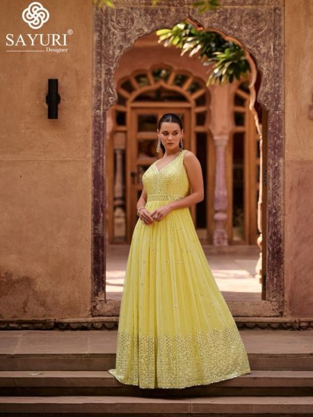 Trending Rea;l Georgette Gown Collection  