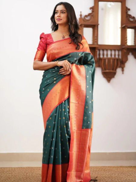 Wedding Wear Banarasi Soft Silk Saree 