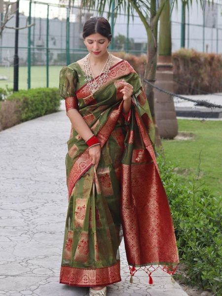 Women Banarasi Soft Silk Saree  
