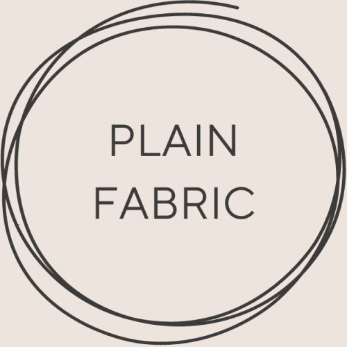 Plain fabric