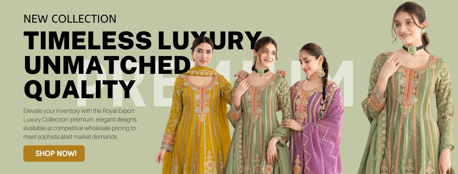 Premium Royal Export Designer Readymade Collections At Wholesale Rates