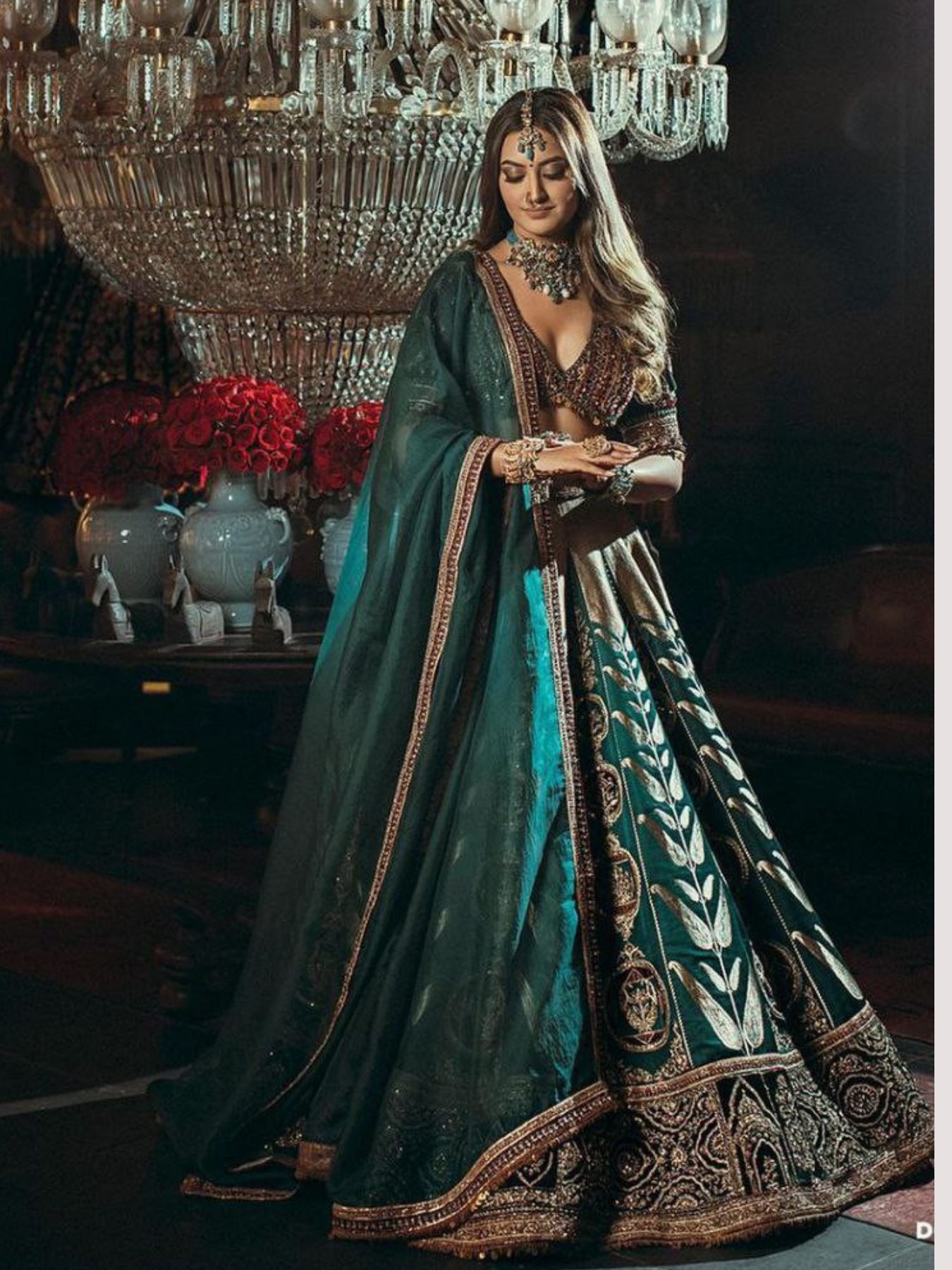 Buy Wedding Designer Pink Pure Chinon Silk Lehenga Choli - Anbazaar Online  at Best Price | Distacart