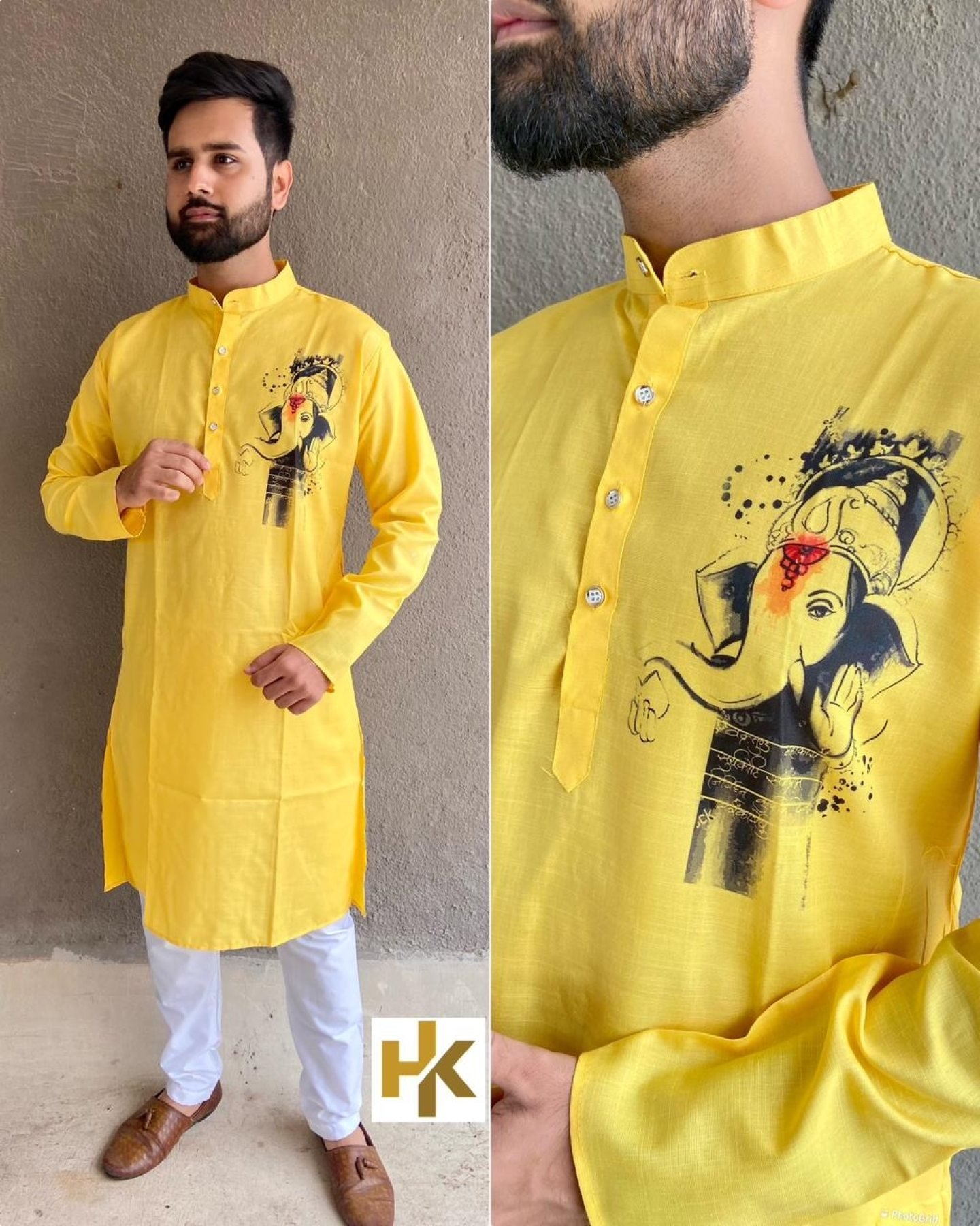 Kurta for ganesh festival sale