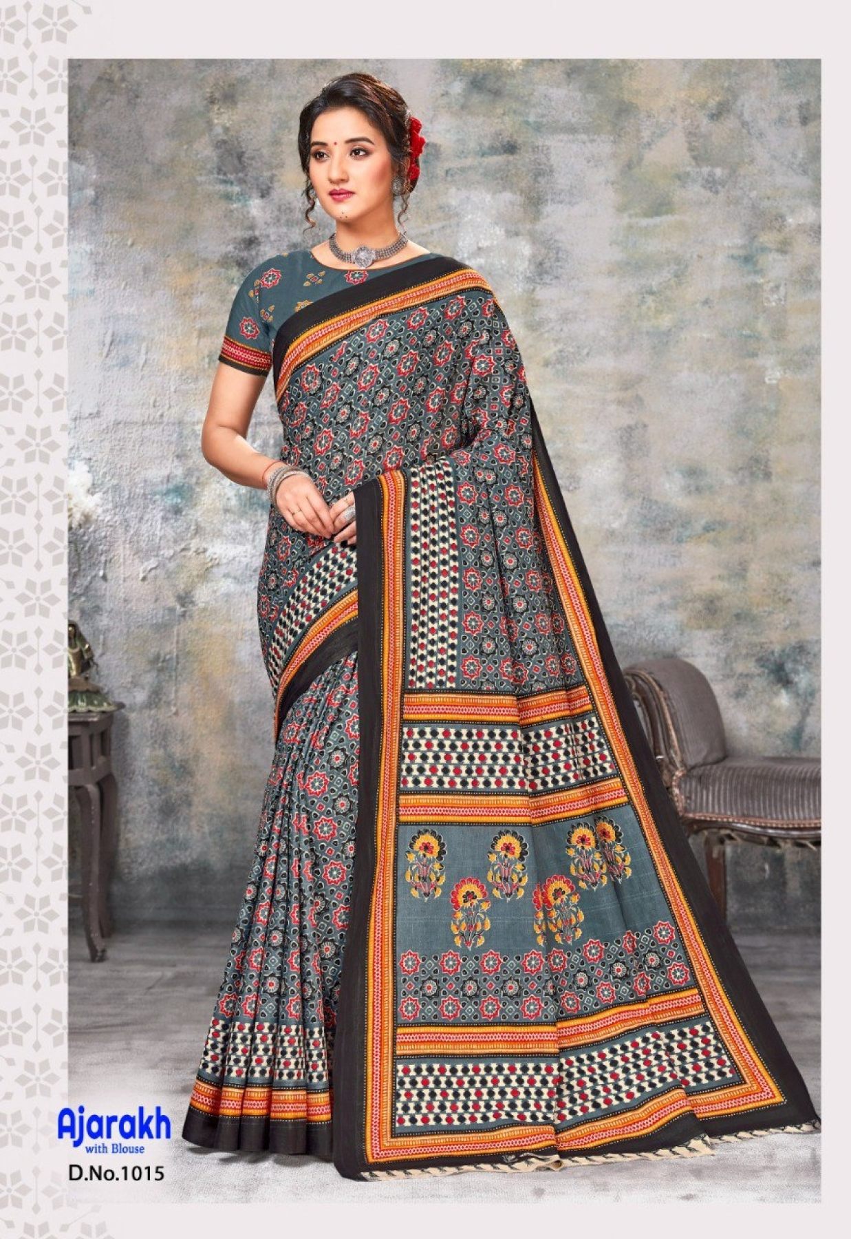 Buy Roman Pink Malai Cotton Saree with Kalamkari Print Online – Iraah