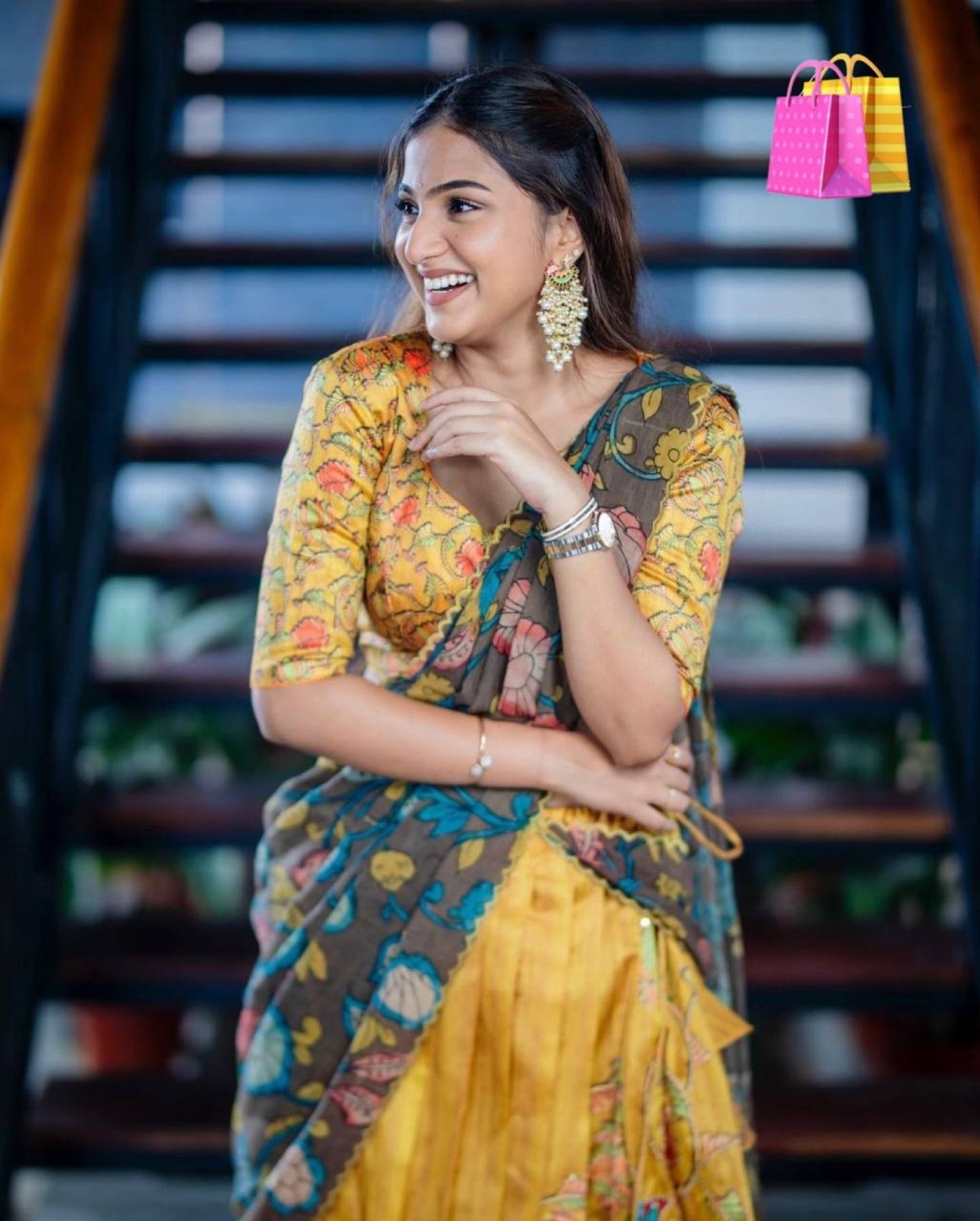Traditional Wear Zari Silk Half Saree Lehenga South Indian Style With –  Lehenga Closet
