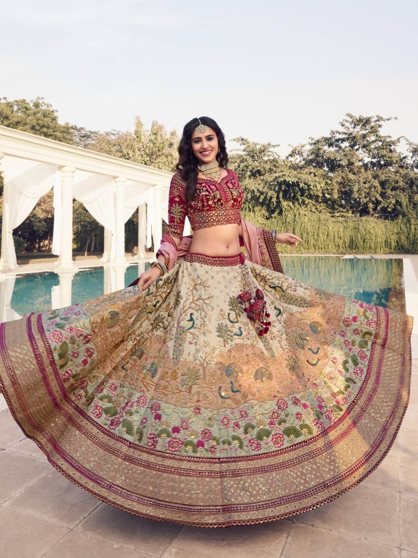 Buy New Launching Bridal Lehenga Collection at Rs. 271.27 online from Royal Export Bridal Lehenga Choli RE2971