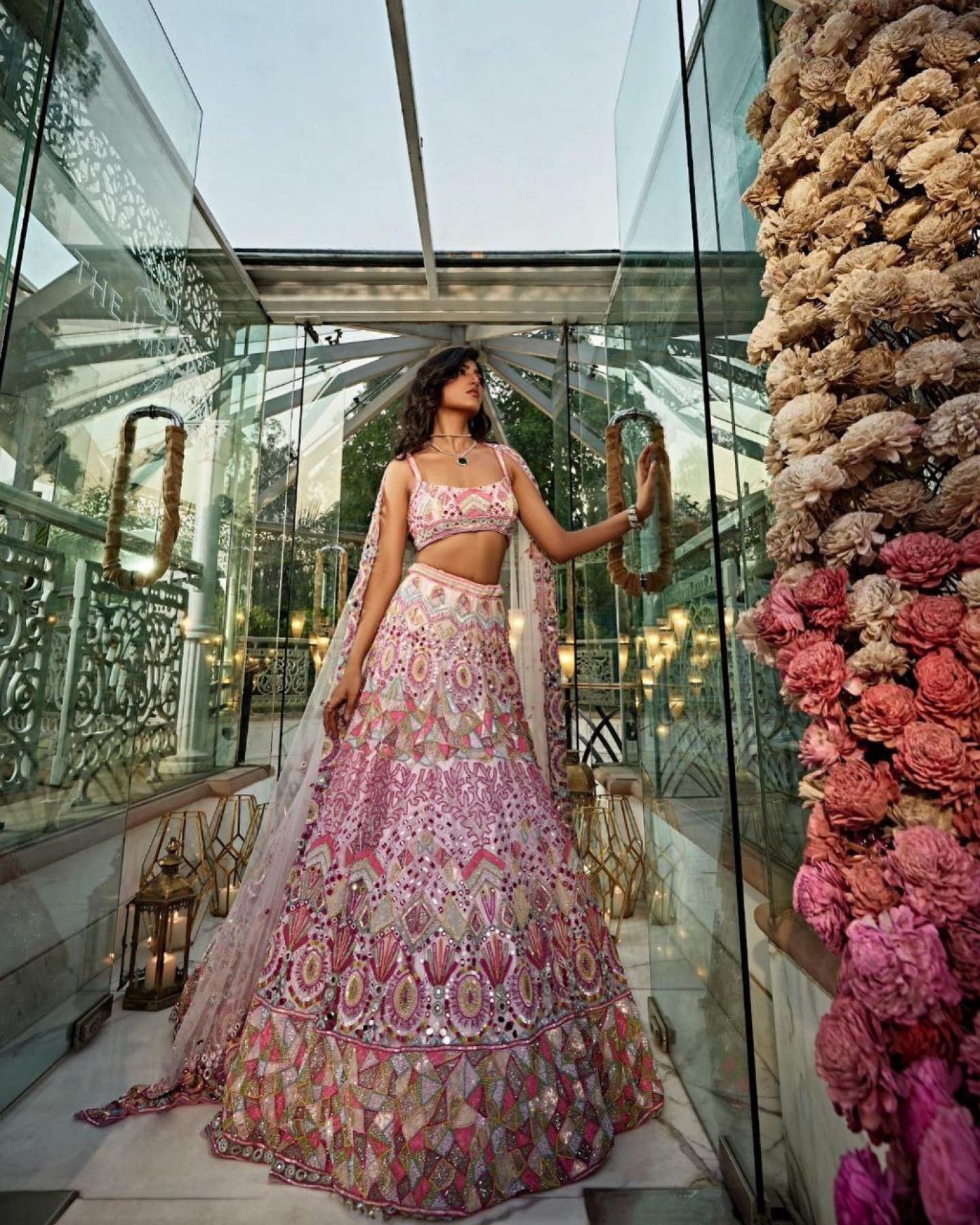This bride wore the most beautiful and simple powder pink lehenga for her  beach wedding in Goa | The Times of India