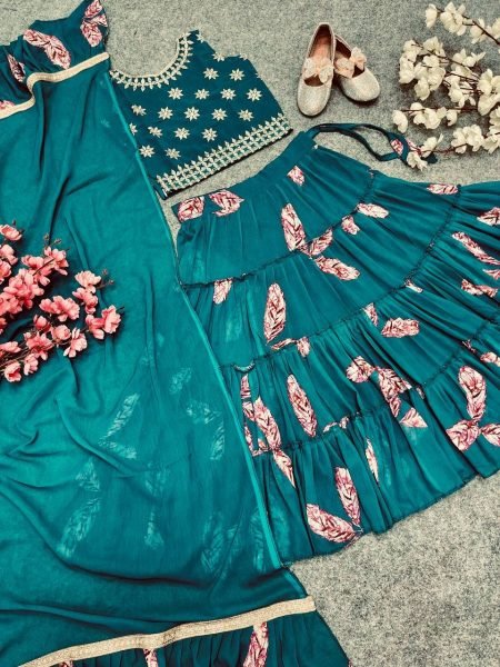 Wholesale Rate Fox Georgette Girls Lehenga Choli  Girls Wear