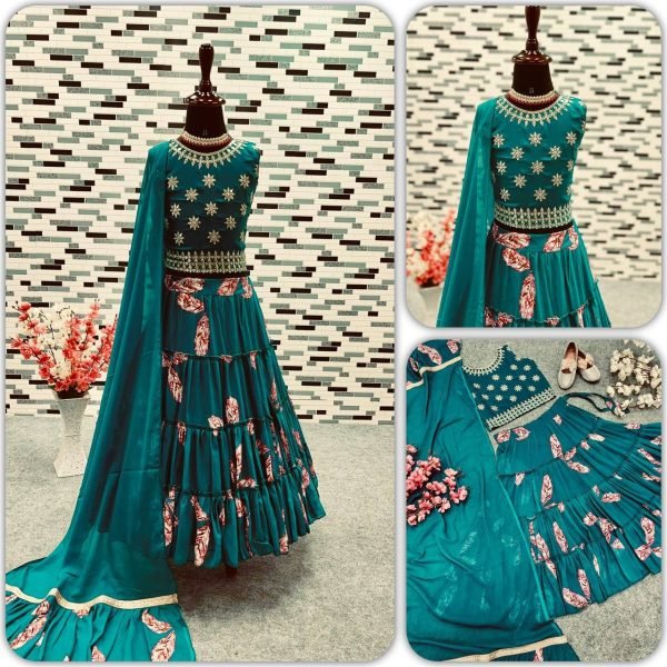 Wholesale Rate Fox Georgette Girls Lehenga Choli  Girls Wear