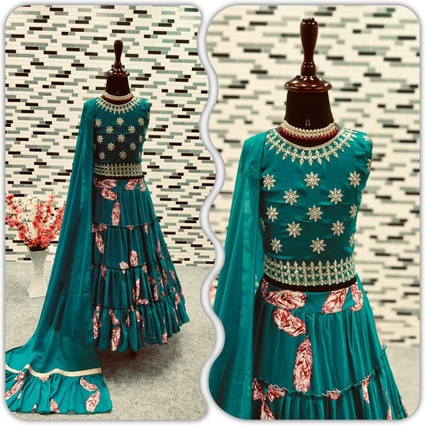Wholesale Rate Fox Georgette Girls Lehenga Choli  Girls Wear