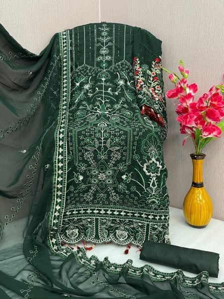 11786 Color By Al Karam Georgette Pakistani Suits Pakistani Suits Wholesale