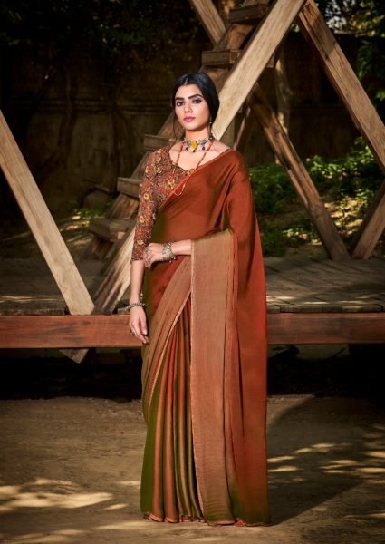 3d Valvet Chiffon With Sequence Blouse Saree Pure Chiffon Sarees Wholesale