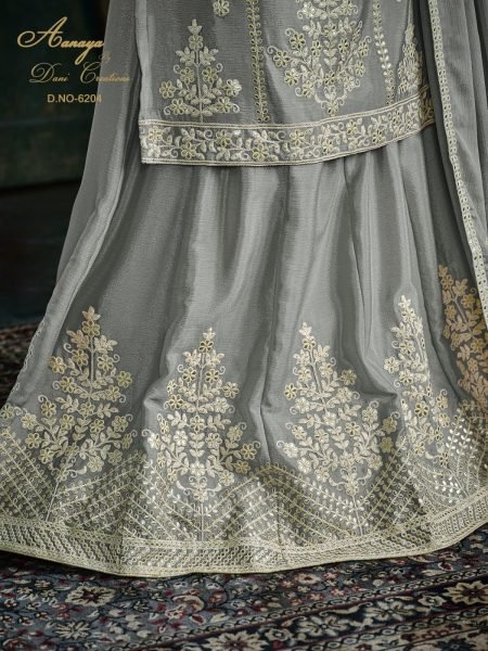 AANAYA VOL-162  Chinon Sharara Suit Collection  Designer Plazzo Salwar Suits Wholesale