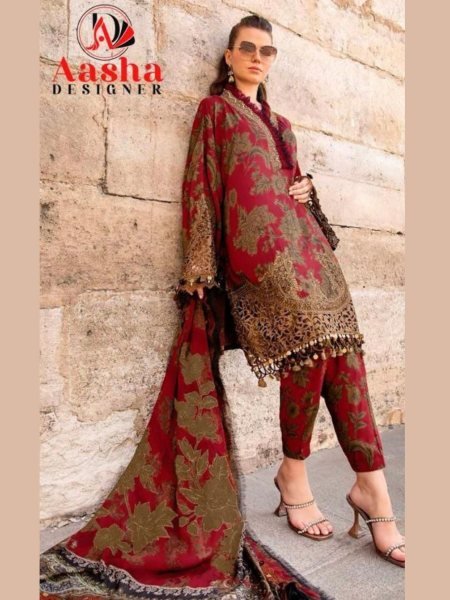 Aasha Designer Pakistani Patch Work Suit with Heavy Patch and Dupatta for Export Salwar Kameez
